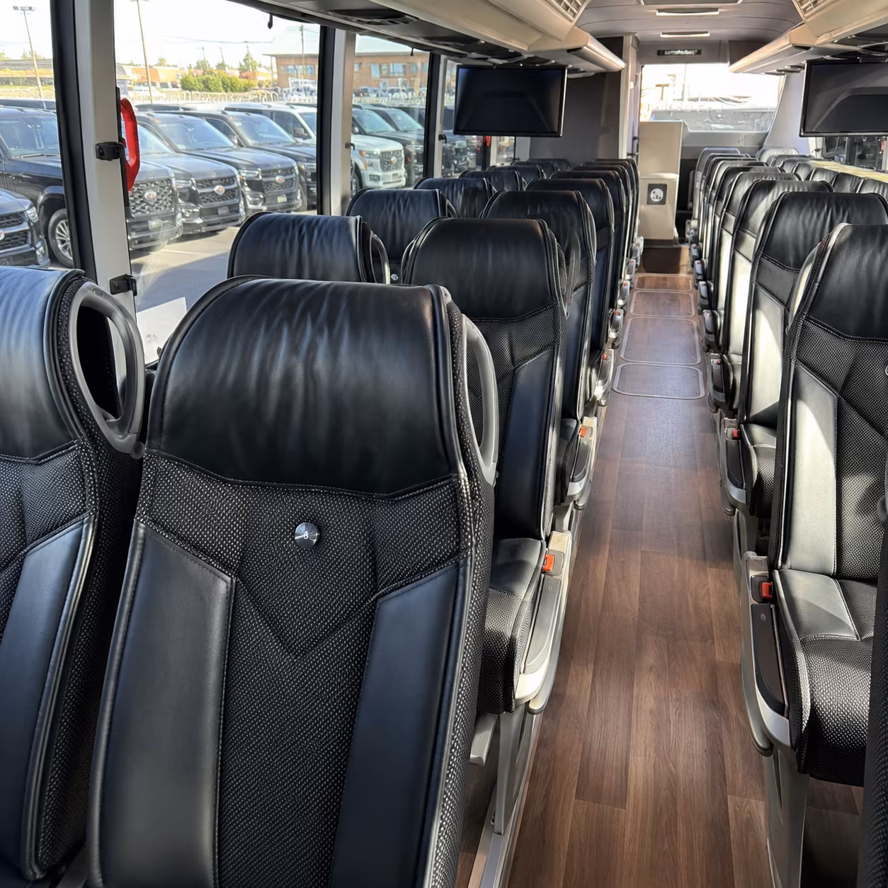 richardson charter bus rental interior